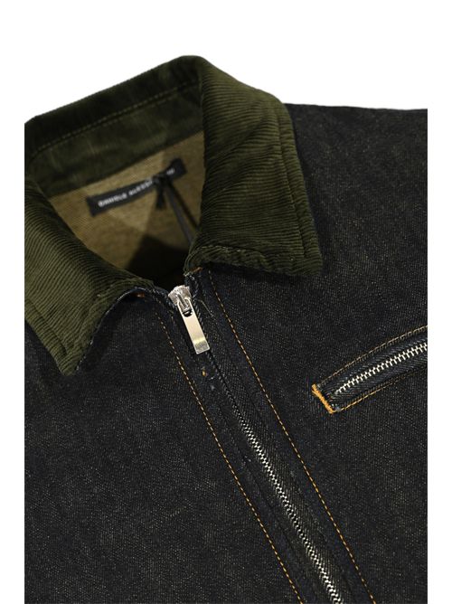 Giacca in denim con zip DANIELE ALESSANDRINI | DA1FW26J116107